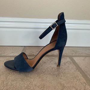 Joie Blue Suede Stiletto Sandal Size 37.5